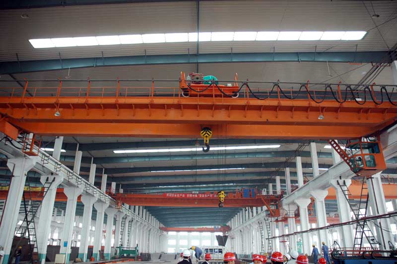 ponte rolante de 30 toneladas exportada para o Brasil